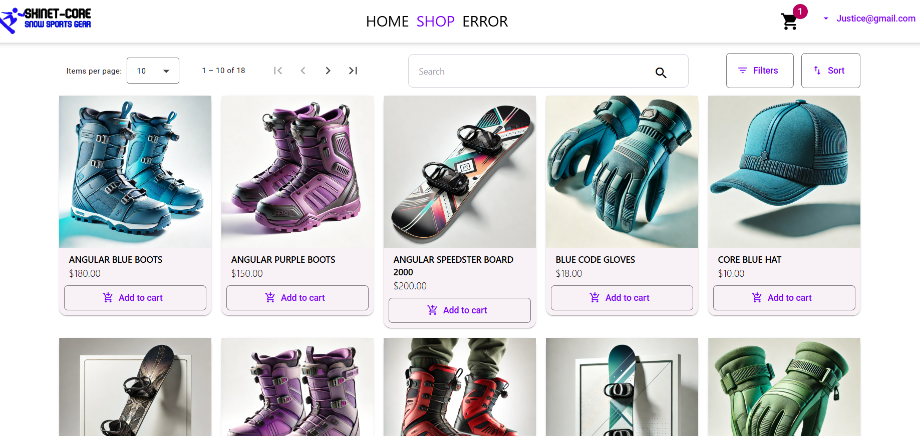SKINET ONLINE SHOP – ASP.NET CORE WEB API + ANGULAR